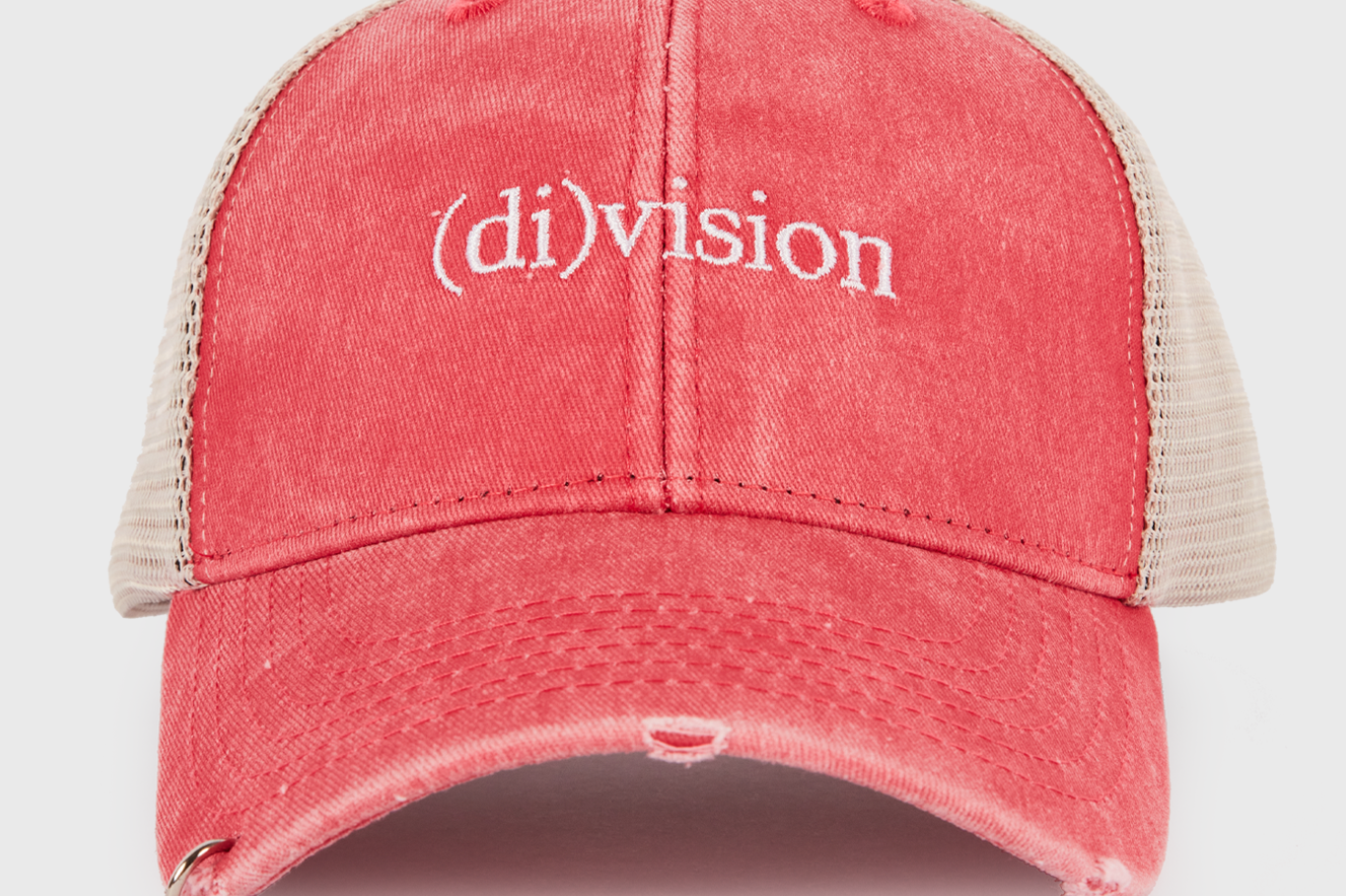 (di)vision logo cap washed red - (di)vision