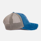 (DI)VISION LOGO CAP WASHED BLUE