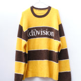 STRIPED LOGO KNIT SWEATER